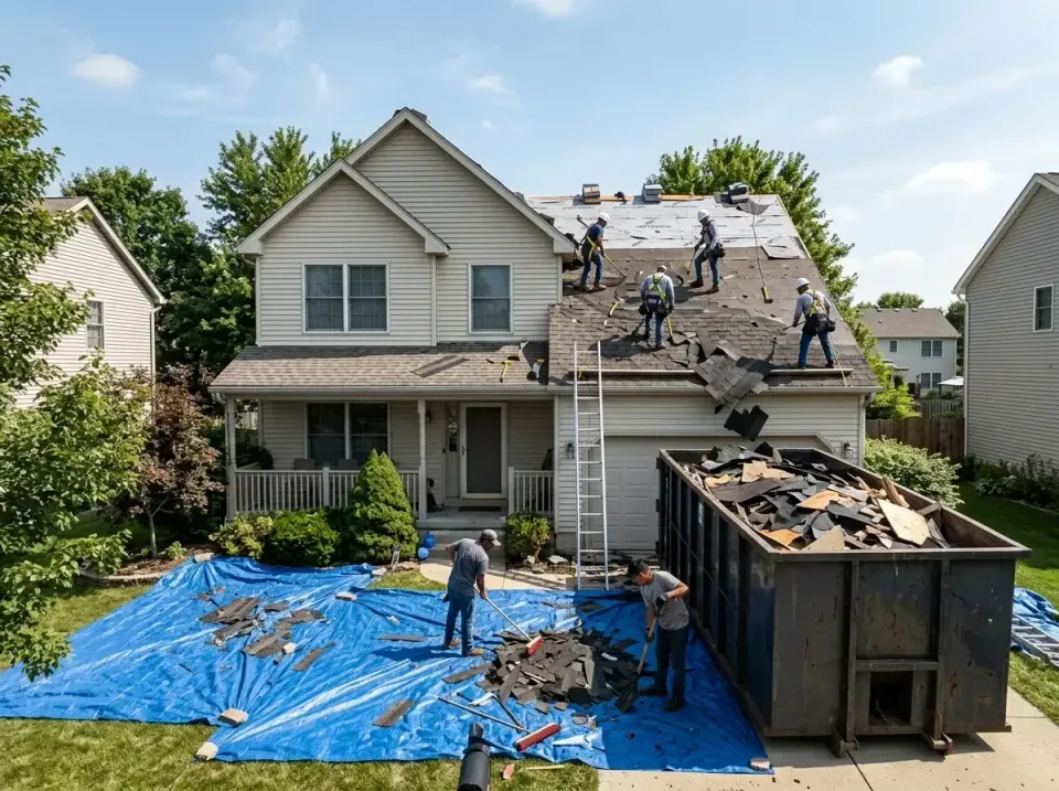 roof-replacement-debris-remova-004 — frequently asked questions, Cheapest Dumpster Rentals in Pawnee, IL
